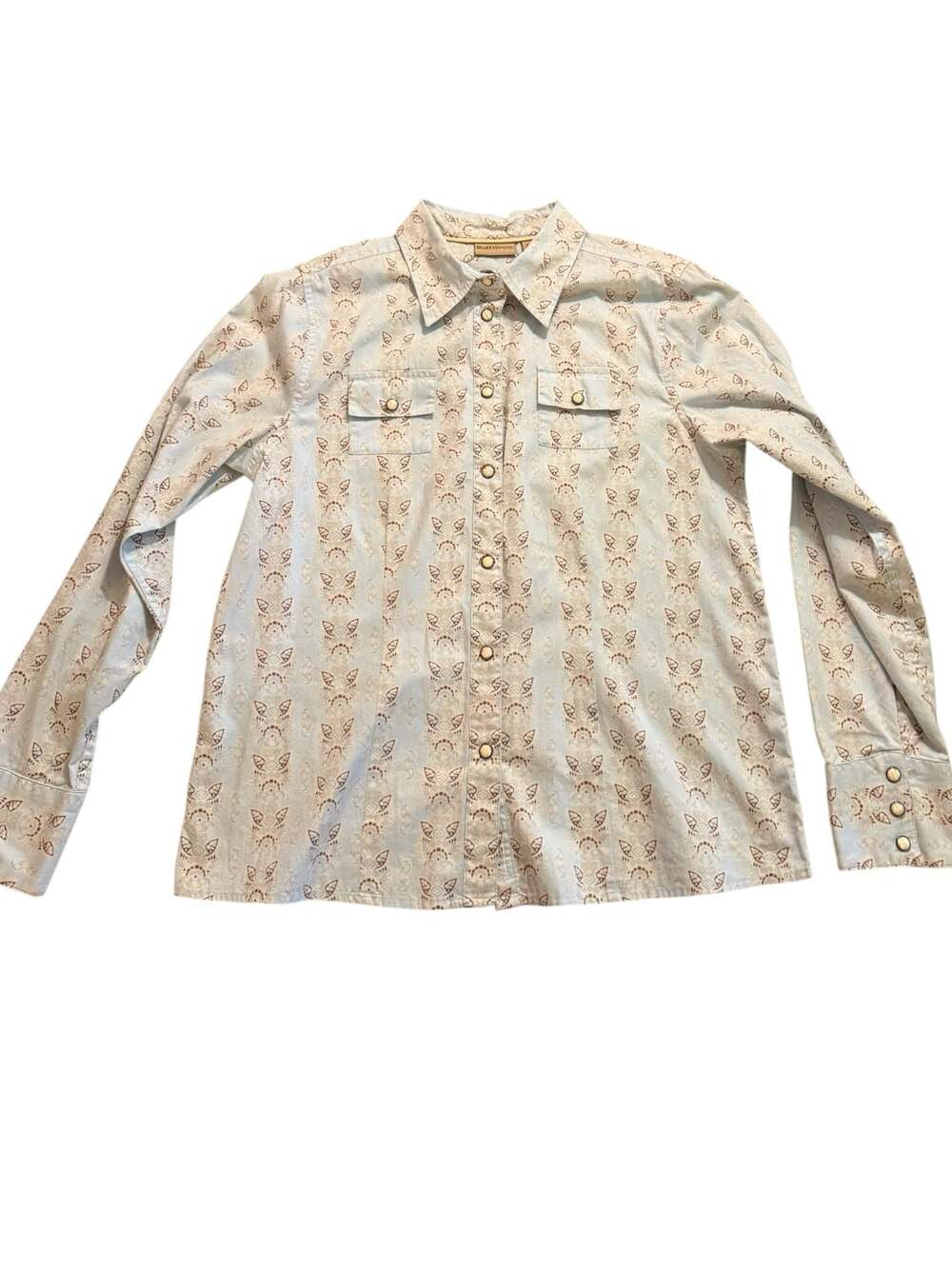 Ruff Hewn Western Snap Button Shirt Size M